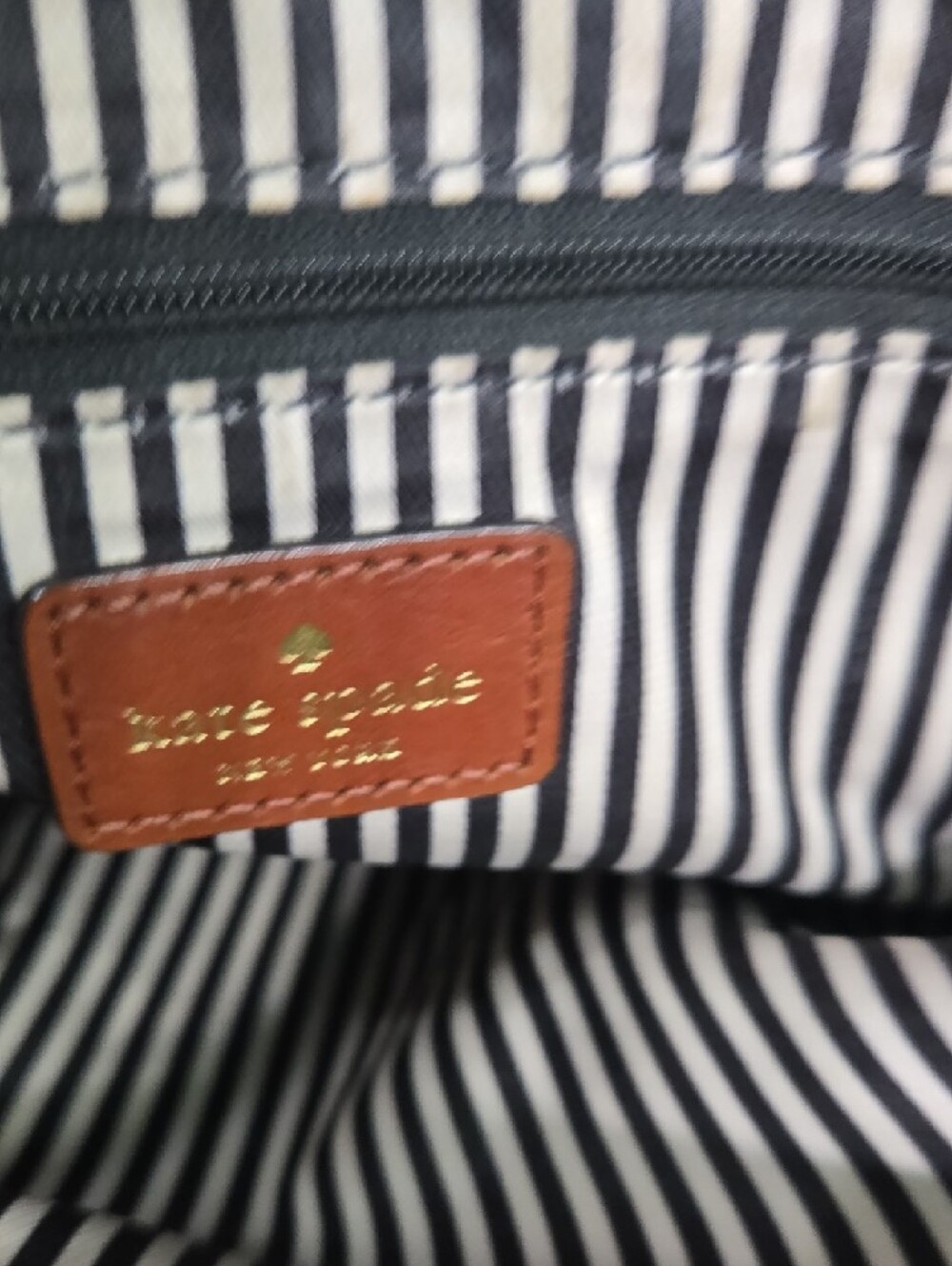 kate spade Vintage Brown Leather Satchel - Picture 10 of 13
